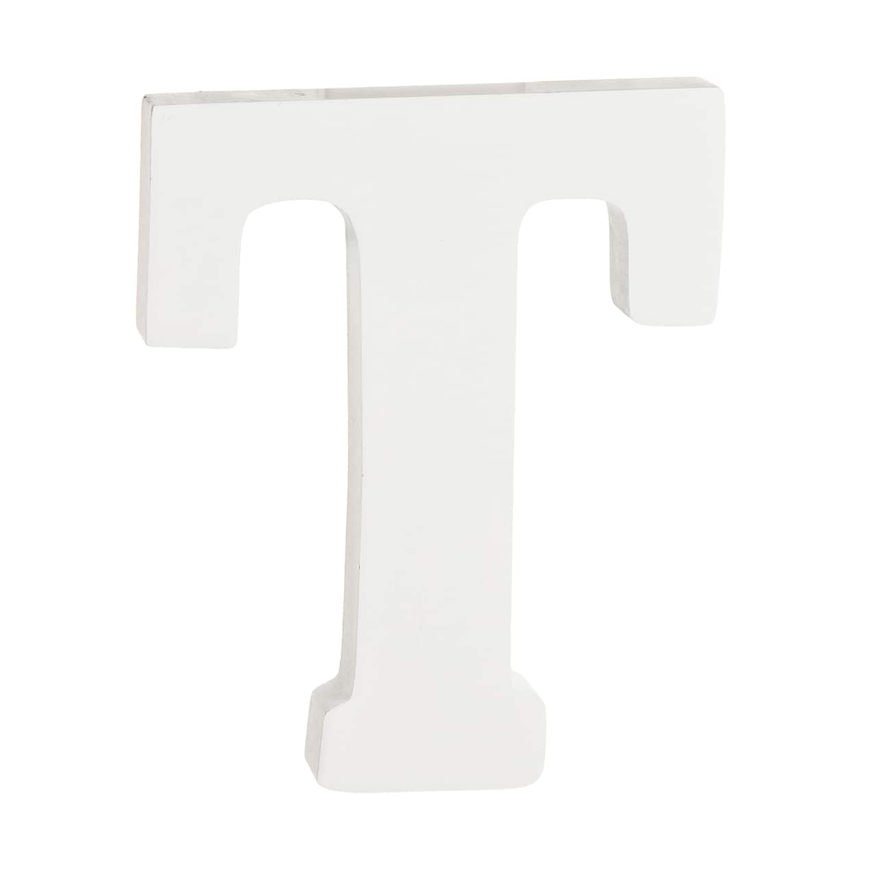 12 Pack: 4.75" White Wood Letter by Make Market®